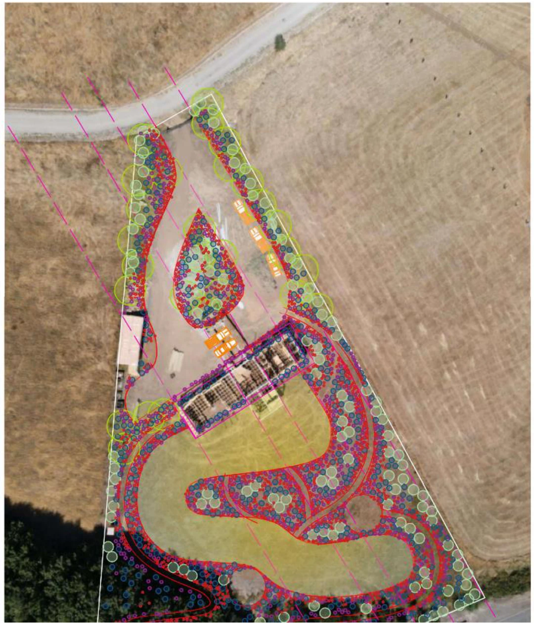 Anteproyecto de plantación · Lago Riñihue · Chile